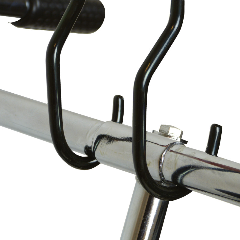 Crochets de suspension pour vélo – Rangement de garage optimisé | DRESCO Crochets de suspension pour vélo – Rangement de garage optimisé | DRESCO
