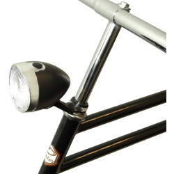 Feu avant vélo 3 LED Classique Noir – Éclairez vos sorties | DRESCO