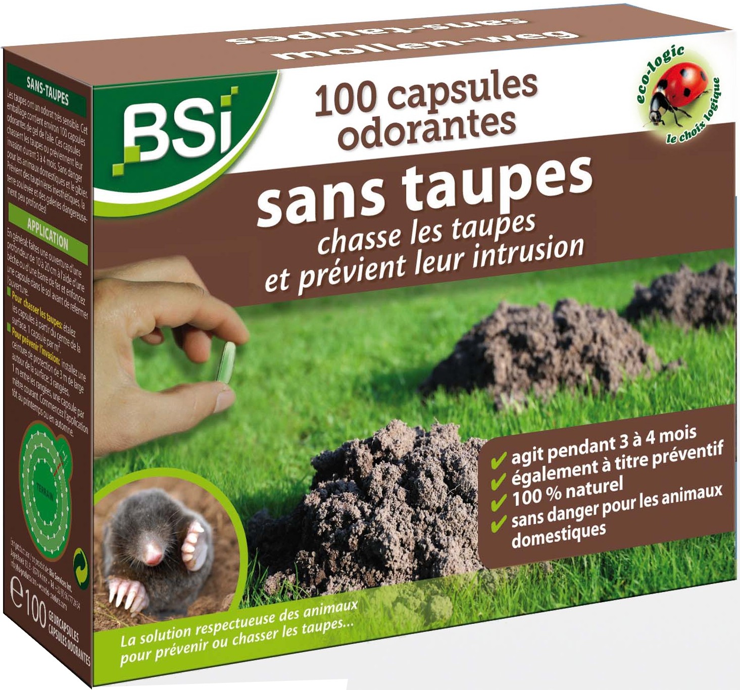 Capsule odorante Sans Taupe 100 pièces BSI