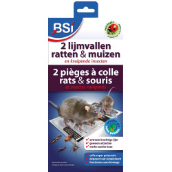 Piège à colle rats et souris 2 pièces BSI