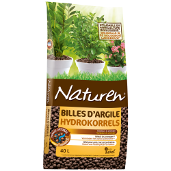 Billes d'argile 40L NATUREN – Drainage & Aération Idéale | NATUREN