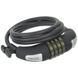 Spirale antivol à code 120cm – Sécurité vélo | DRESCO