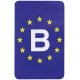Autocollant signalétique Europe - Belgique Carpoint