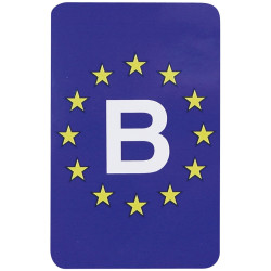Autocollant signalétique Europe - Belgique Carpoint