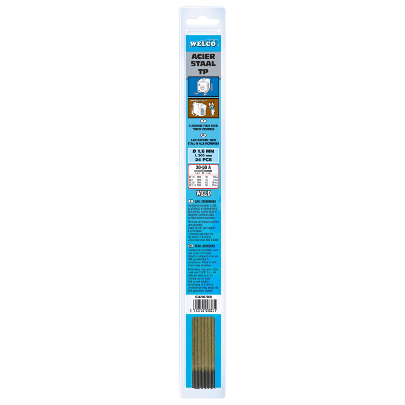 Electrode acier dur S 2,5 mm 5 pièces