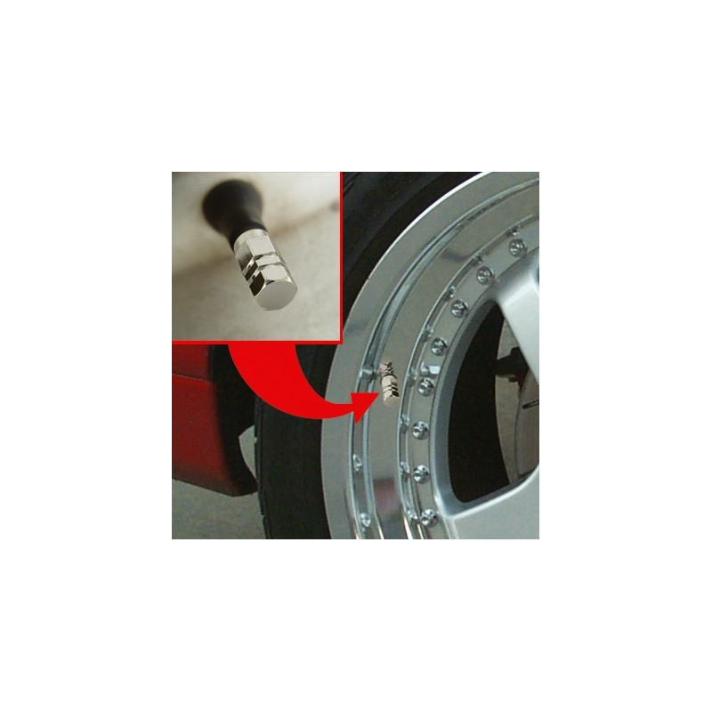 Caches de valve pour pneu de voiture 5 pièces