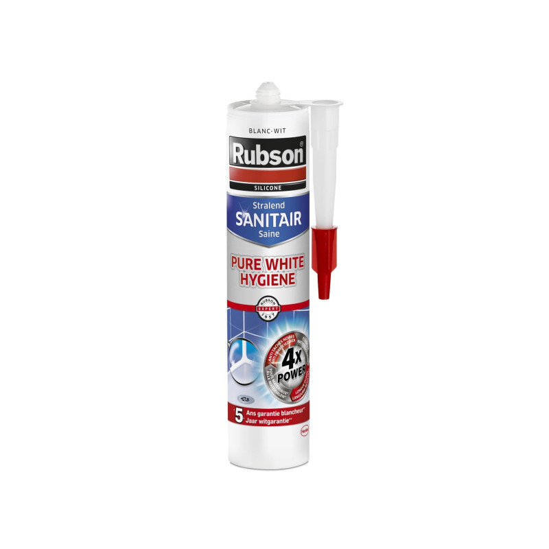 Silicone sanitaire Pure White Hygiene blanc 0,3 L RUBSON