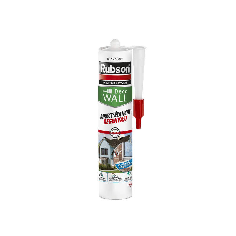 Mastic silicone Direct Etanche blanc RUBSON