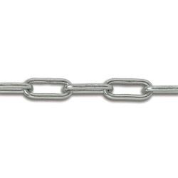 Chaine maille longue acier zingué Ø 6mm – Au mètre | CHAPUIS

