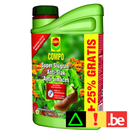 Granulés anti limaces Super Slugran 800 g + 25 % gratuit COMPO