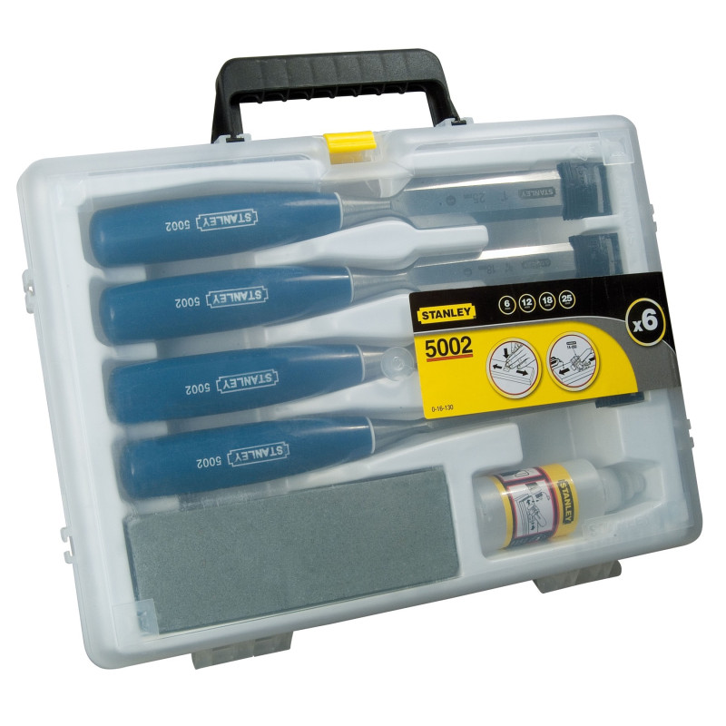Set de burins Basic 6 pièces STANLEY – Travail précis | STANLEY Set de burins Basic 6 pièces STANLEY – Travail précis | STANLEY