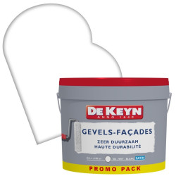 Peinture Façade Blanche Satinée 10L KEYN – Aspect Velouté | DE KEYN