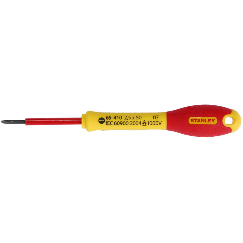 Tournevis d'électricien VDE Plat 2,5 x 50 mm STANLEY FATMAX