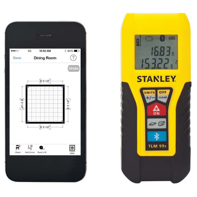 Télémètre Bluetooth TLM99S STANLEY – Mesures Précises | STANLEY Télémètre Bluetooth TLM99S STANLEY – Mesures Précises | STANLEY