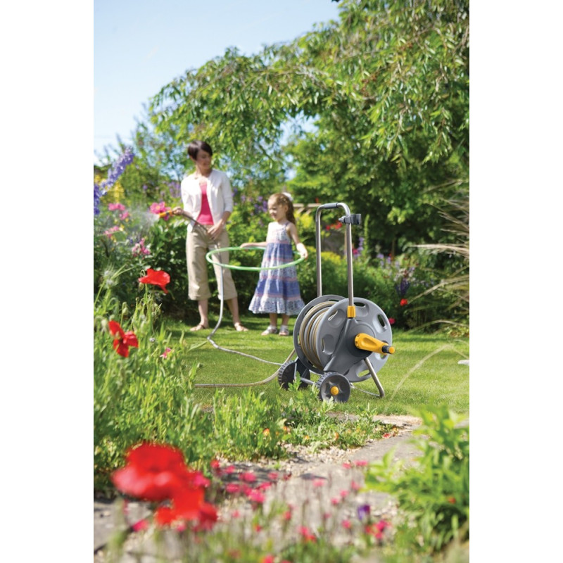 Dévidoir sur roues Hozelock 50m – Arrosage Facile | HOZELOCK