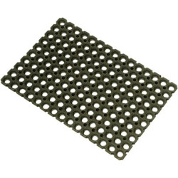 Paillasson Caoutchouc Noir 40x60cm ADVOTEX