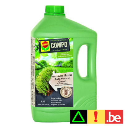 Herbicide sélectif bio anti-mousse gazon 2,5 L COMPO