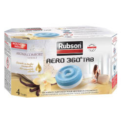 Recharge pour absorbeur d'humidité AERO 360° parfum vanille 4 pièces RUBSON