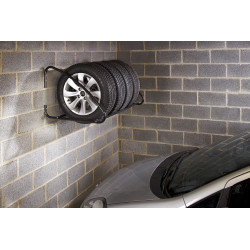 Support mural en hauteur pour pneus Support mural en hauteur pour pneus