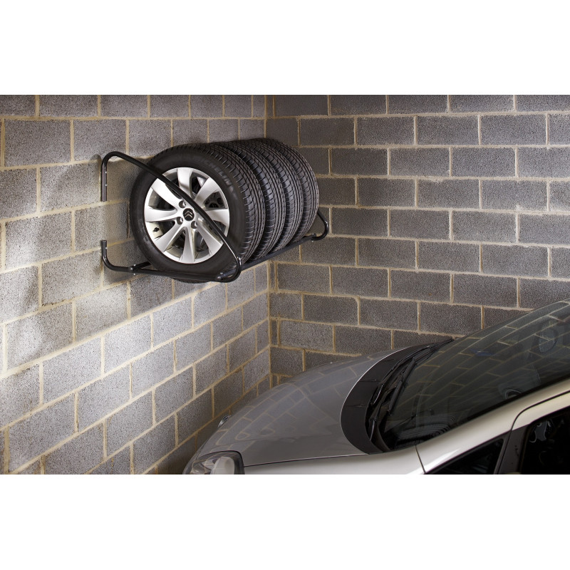 Support mural en hauteur pour pneus Support mural en hauteur pour pneus