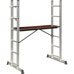 Combiné échafaudage et échelle