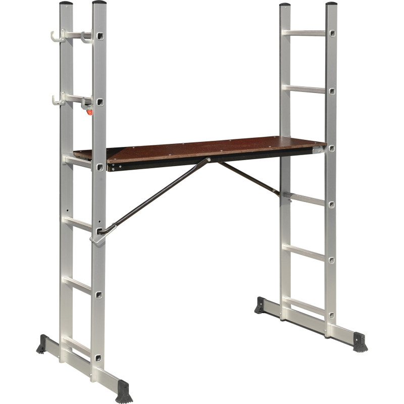 Combiné échafaudage et échelle