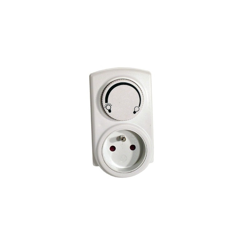 Prise dimmer 300 W blanc