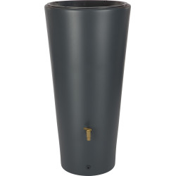Tonneau à eau Vaso Graphite 220L - Récupérateur pluie | GARANTIA