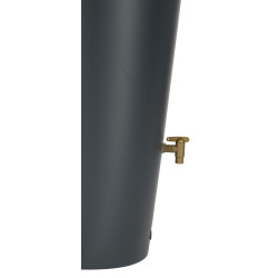 Tonneau à eau Vaso Graphite 220L - Récupérateur pluie | GARANTIA