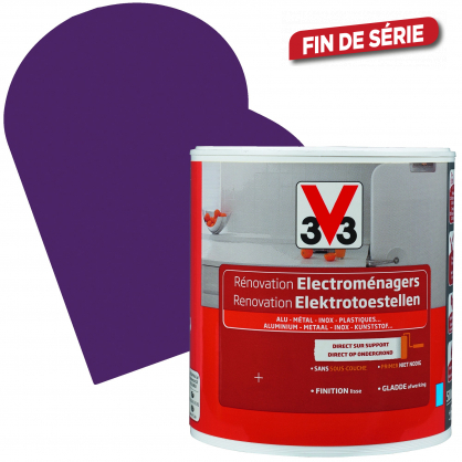 Laque Rénovation Electroménagers cassis satinée 0,5 L V33