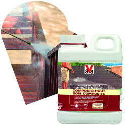 Nettoyant Dégraissant Bois Composite 1L V33 – Nettoie et Ravive | V33