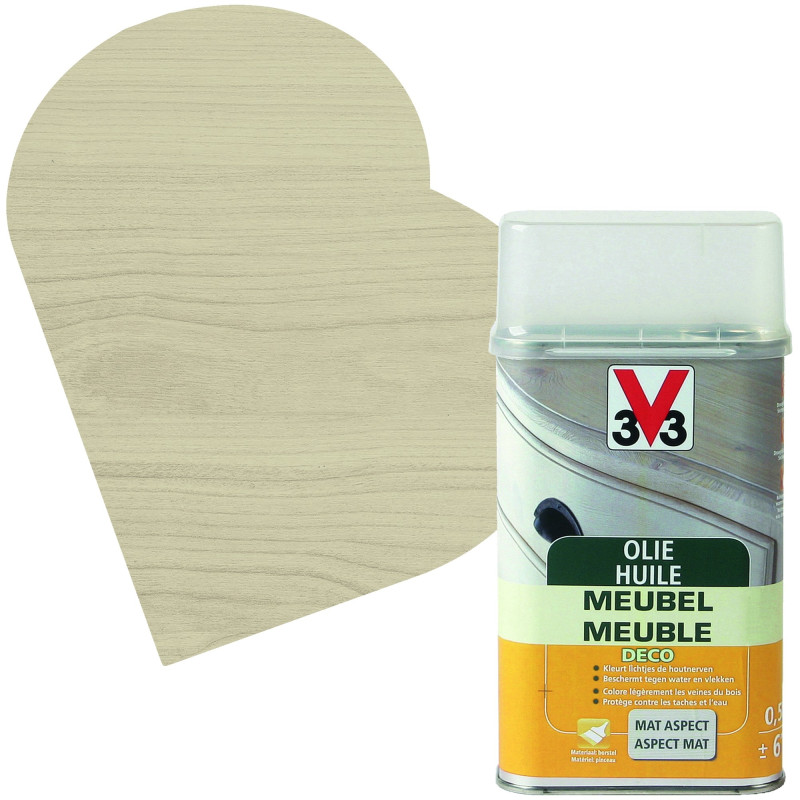 Huile Meuble Deco blanc mat 0,5L V33