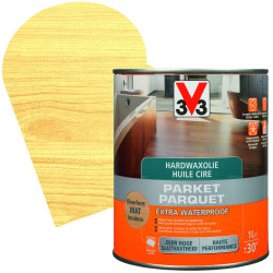 Huile cire Parquet Extra Waterproof incolore mat 1 L V33