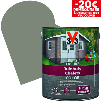 Lasure Chalets Color bizon satinée 2,5 L V33