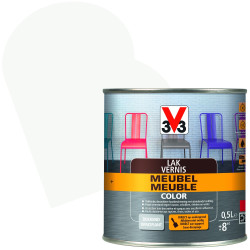 Vernis Meuble Blanc Satiné V33 0,5L – Rénovez vos meubles | V33