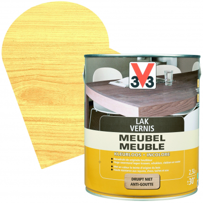 Vernis Meuble incolore brillant 2,5 L V33