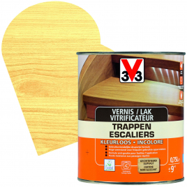 Vernis vitrificateur Escaliers incolore brillant 0,75 L V33