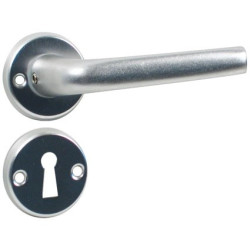Poignée de porte alu argenté – Lot de 2 pièces | LINEA BERTOMANI