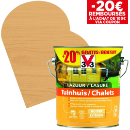 Lasure Chalets Satiné 2,5 + 0.5 L Promopack V33