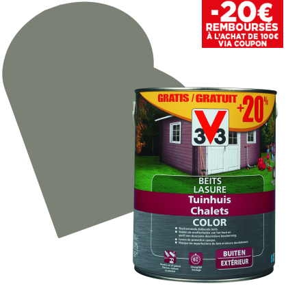 Lasure Chalets Color bizon 2,5 + 0,5 L gratuit V33