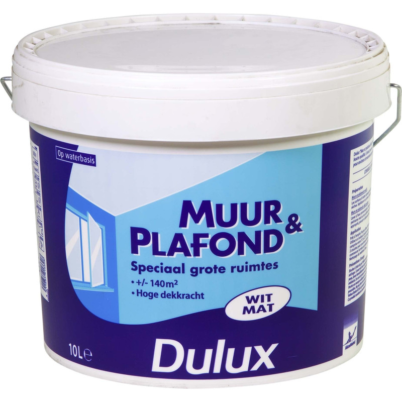 Peinture Mur & Plafond blanche mate 10 L DULUX