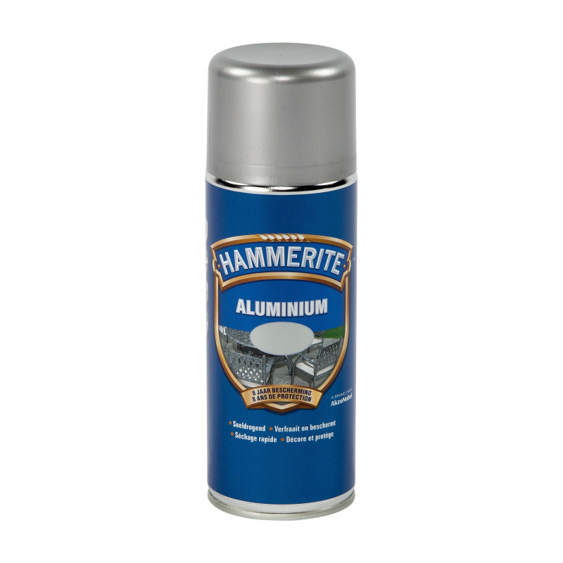 Laque en spray pour métaux aluminium 0,4 L HAMMERITE