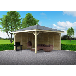 Pavillon assemblé 3,6 x 3,6 m SOLID