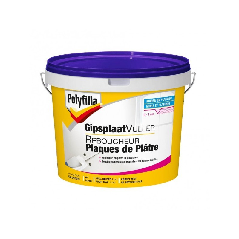 Reboucheur joint blanc 5 Kg POLYFILLA