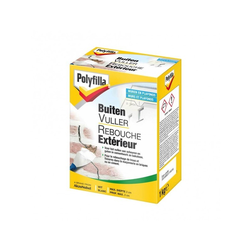 Reboucheur Extérieur blanc 1 kg POLYFILLA