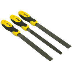 Jeu de limes demi-douces 200mm 3 pièces | STANLEY