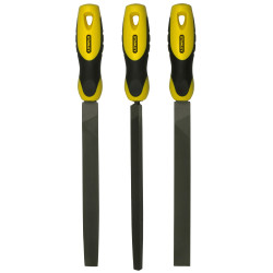 Jeu de limes demi-douces 200mm 3 pièces | STANLEY