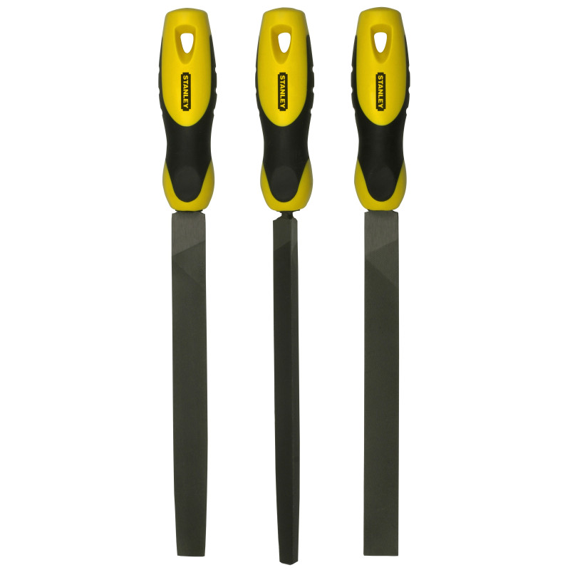 Jeu de limes demi-douces 200mm 3 pièces | STANLEY