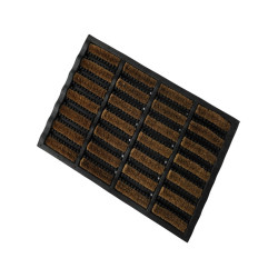 Paillasson Scraper Caoutchouc et Coco 60x40cm – Nettoyage Efficace
