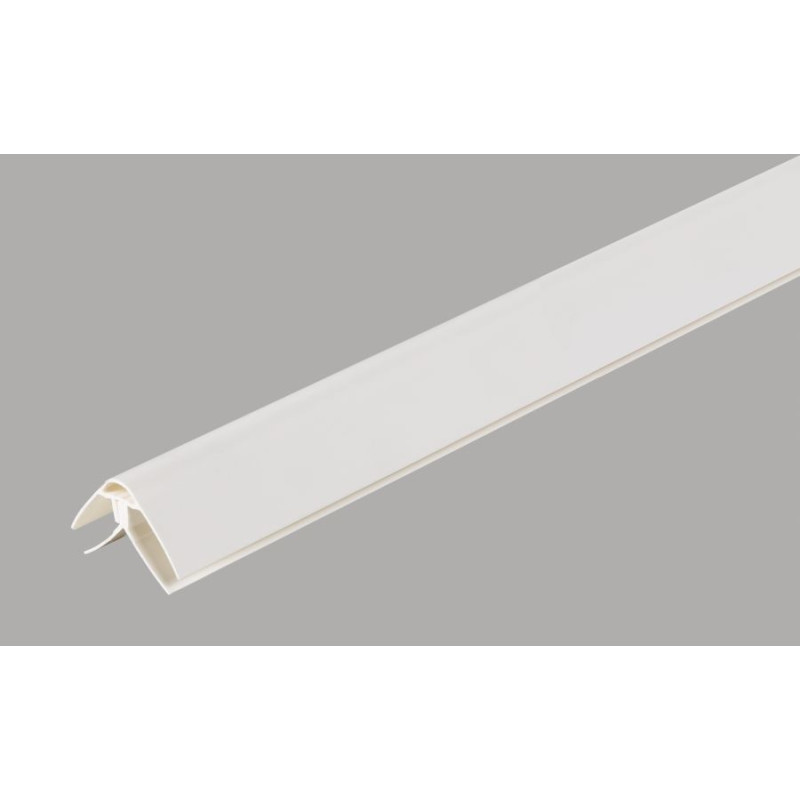 Moulure en coin PVC 260 cm blanc DUMAPLAST